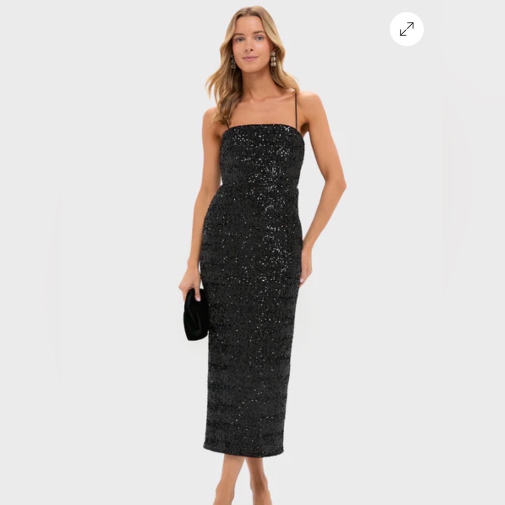 Elegant Black Sequin Dress
